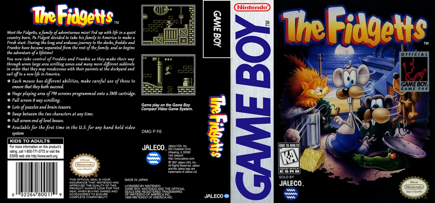 The Fidgetts [US,EU] gb 1993 Box Art