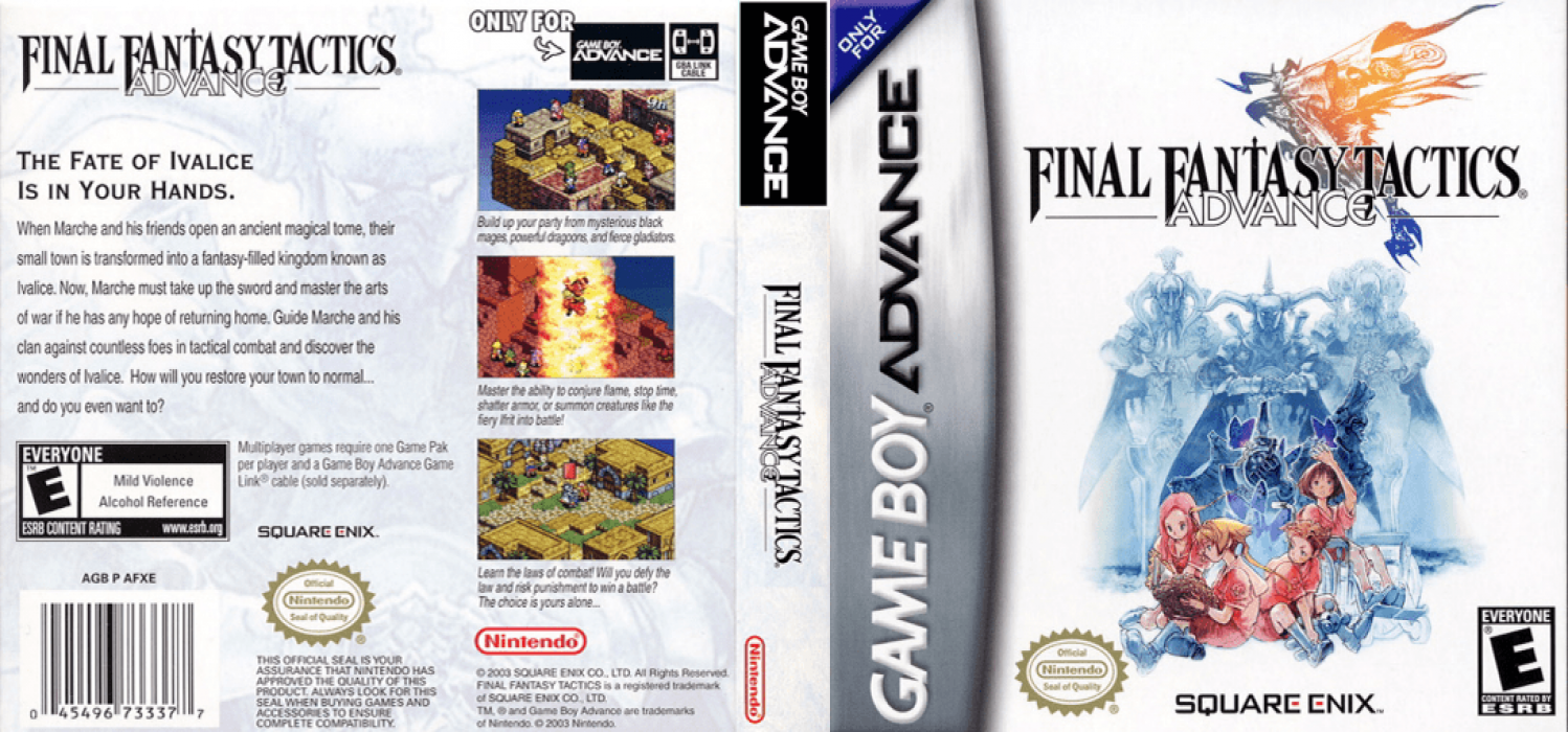 Final Fantasy Tactics Advance [US] gba 2003 Box Art