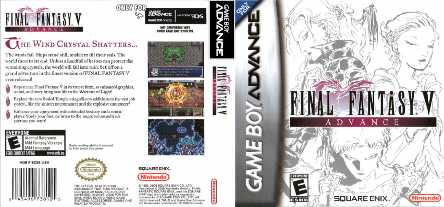 Final Fantasy V Advance [US] gba 2006 Box Art