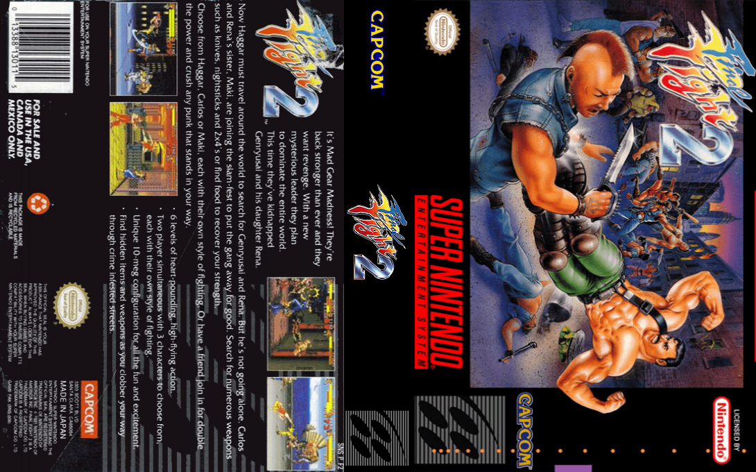 Final Fight 2 [US] snes 1993 Box Art