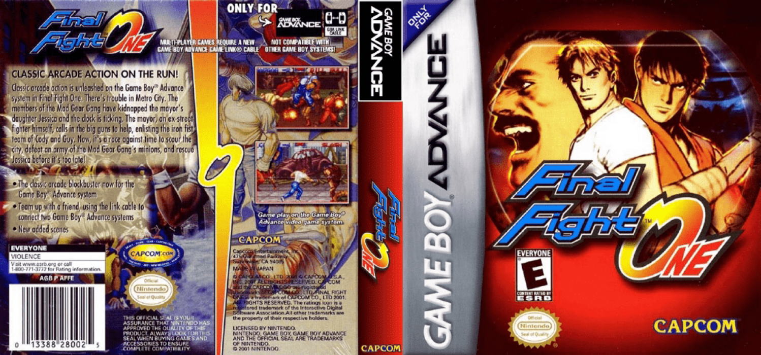 Final Fight One [US] gba 2001 Box Art