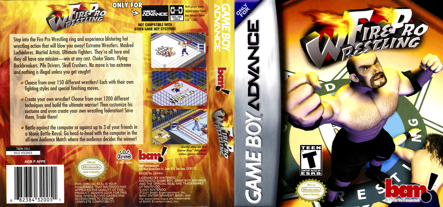 Fire Pro Wrestling [US,EU] gba 2001 Box Art