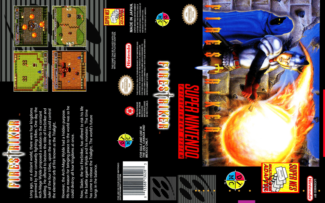 FireStriker [US] snes 1994 Box Art