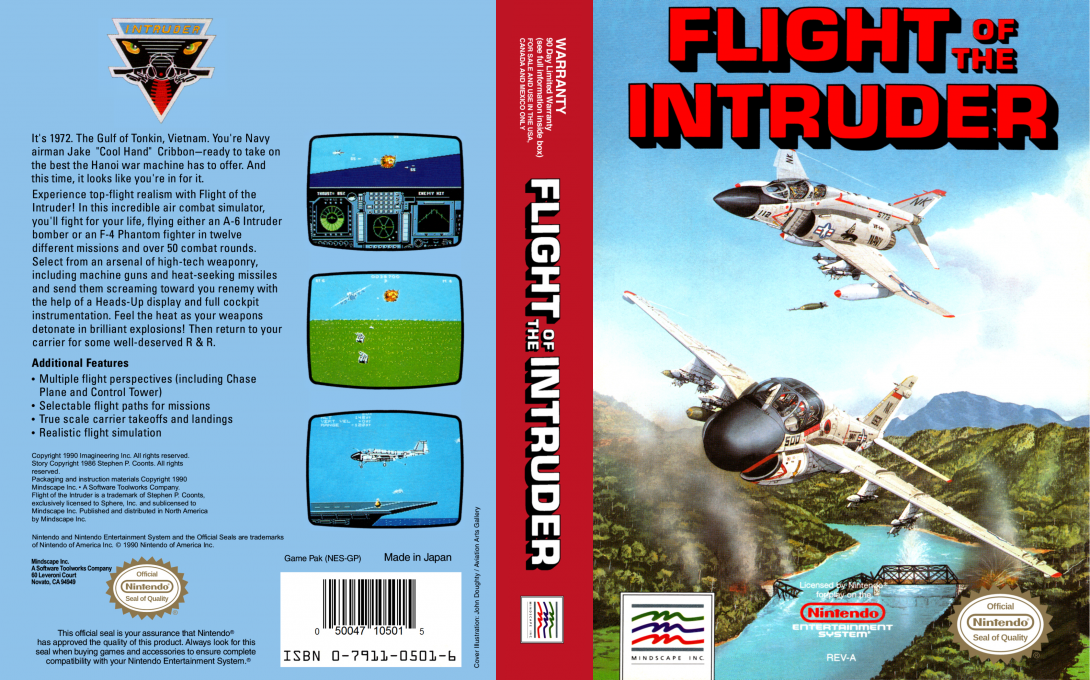 Flight of the Intruder [US] nes 1991 Box Art