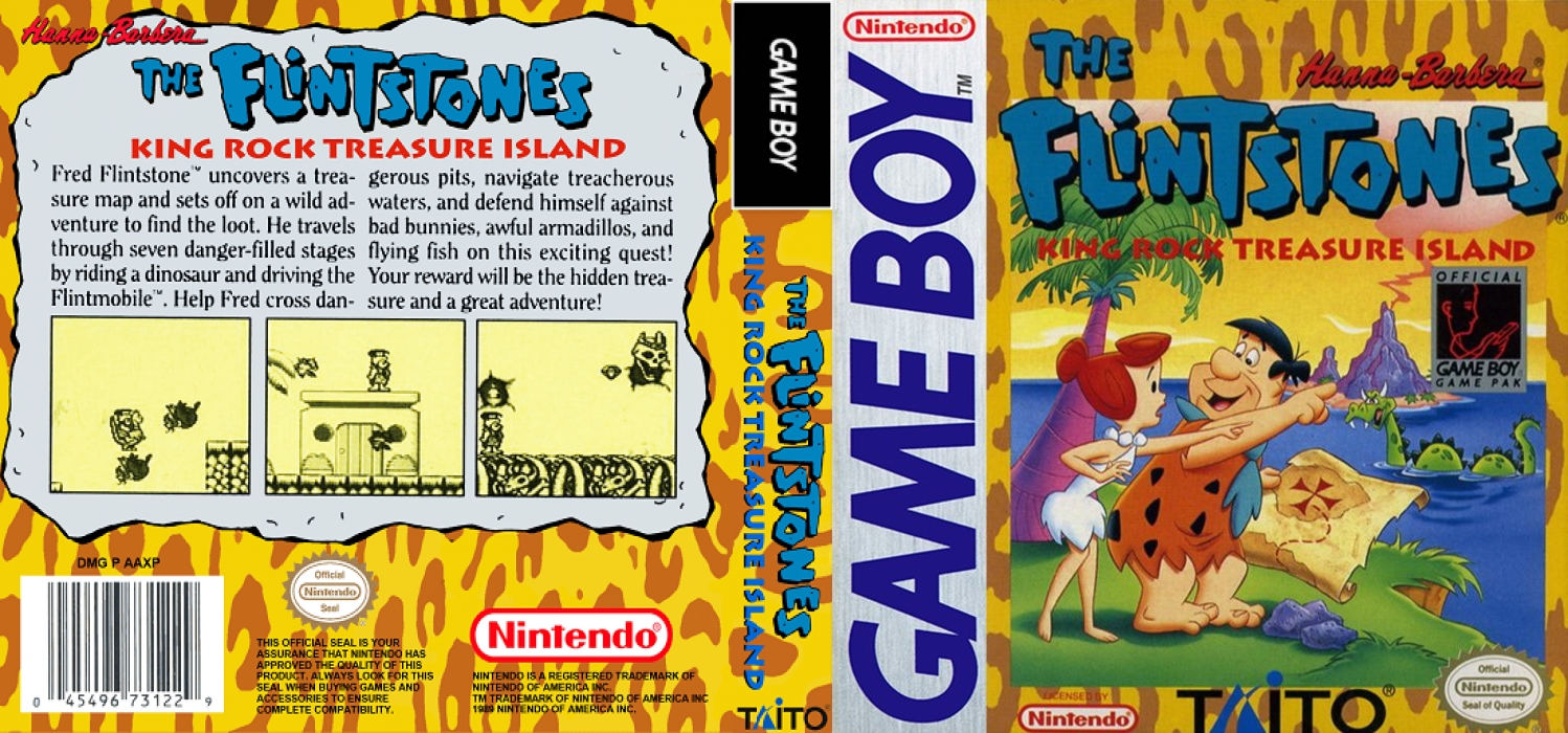 The Flintstones – King Rock Treasure Island [US,EU] gb 1993 Box Art