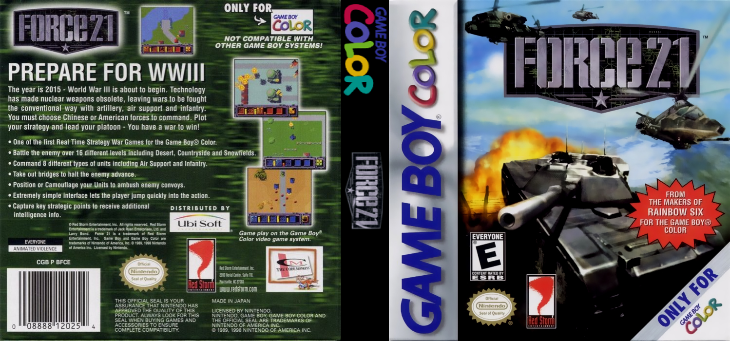 Force 21 [US] gbc 2000 Box Art