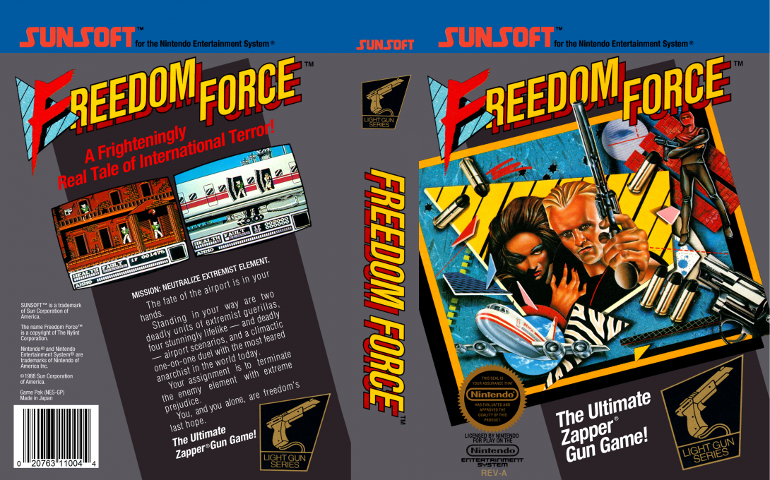 Freedom Force [US] nes 1988 Box Art