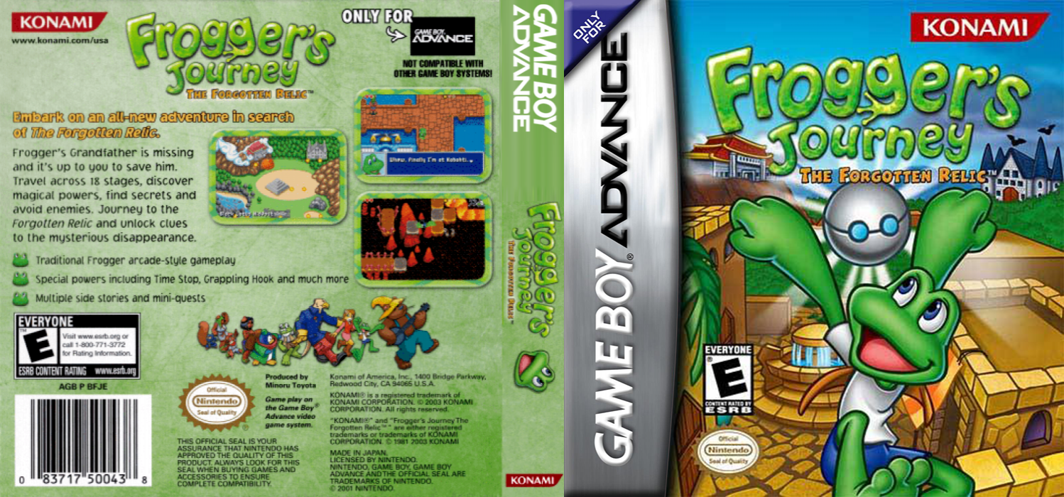 Frogger’s Journey : The Forgotten Relic [US] gba 2003 Box Art
