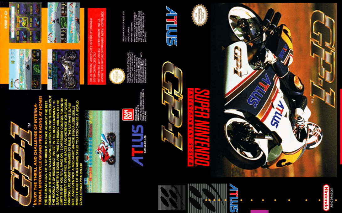 GP-1 [US] snes 1993 Box Art