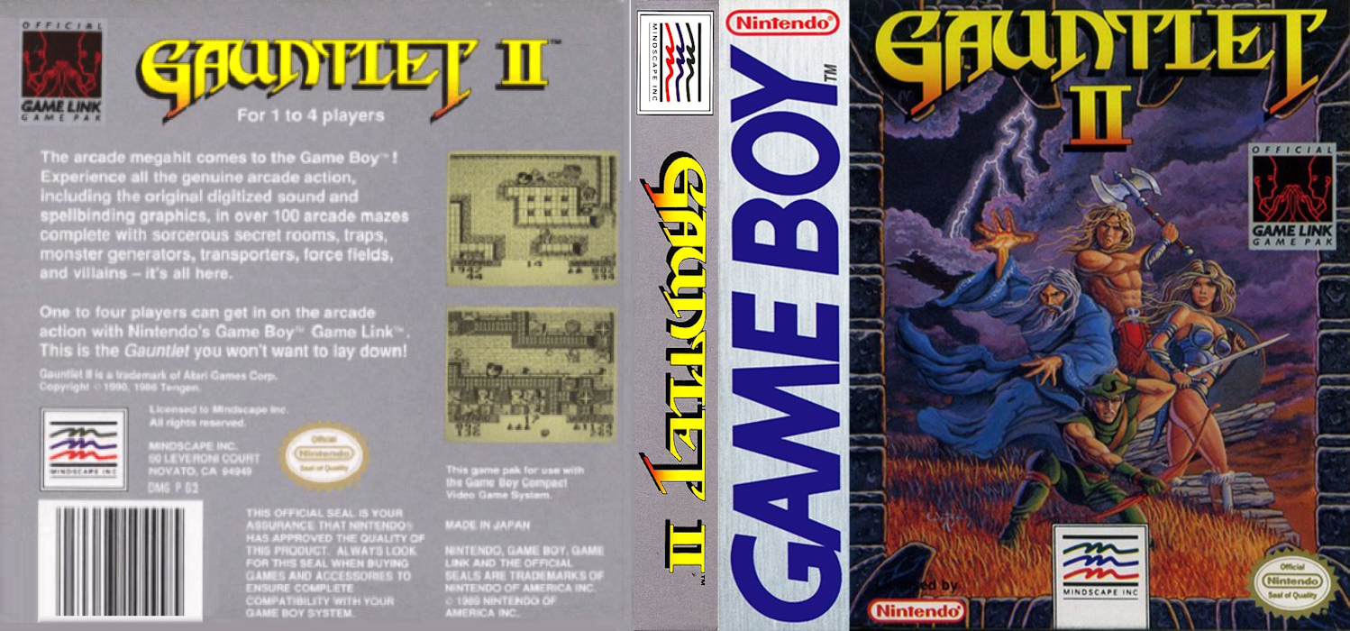 Gauntlet II [US,EU] gb 1991 Box Art