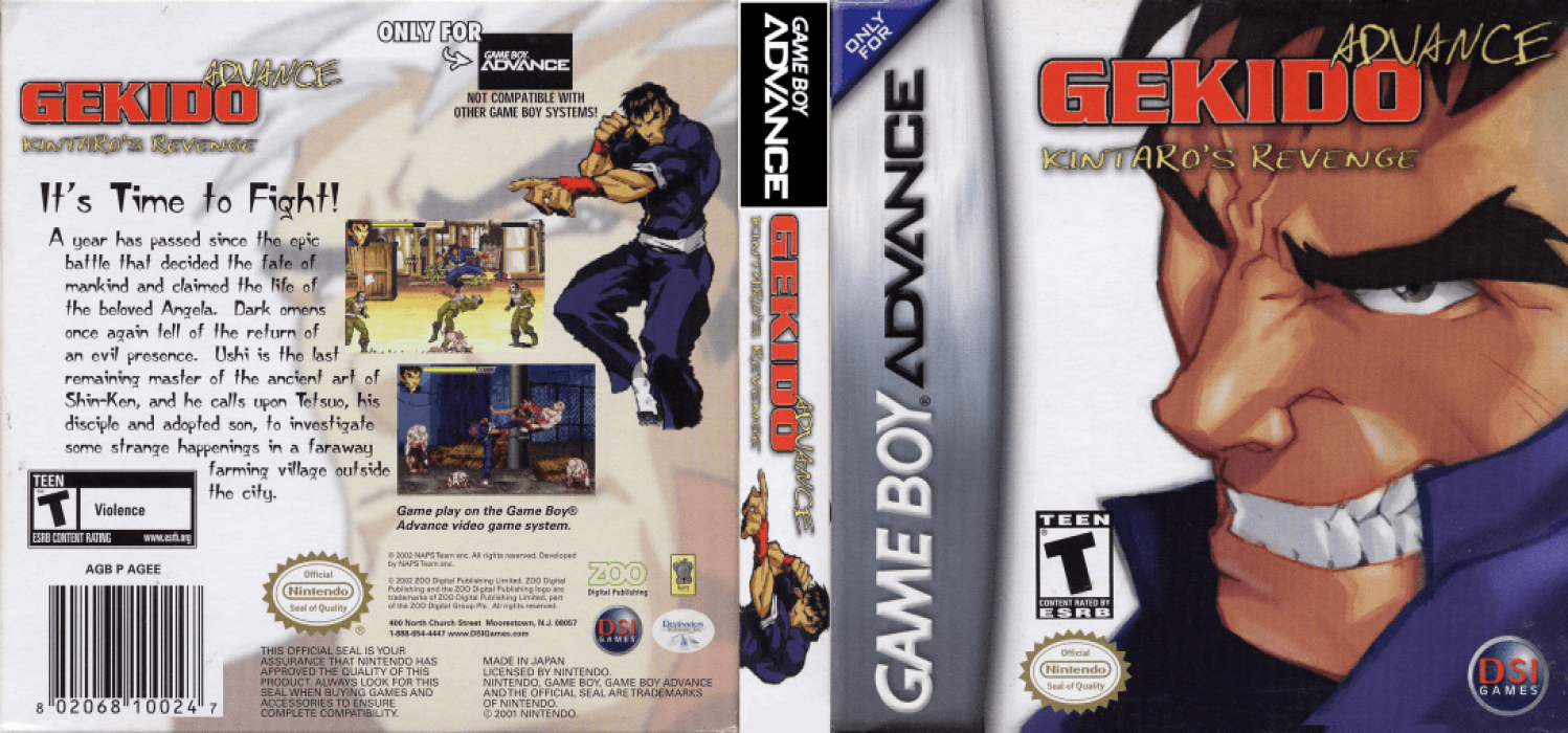 Gekido Advance : Kintaro’s Revenge [US] gba 2003 Box Art