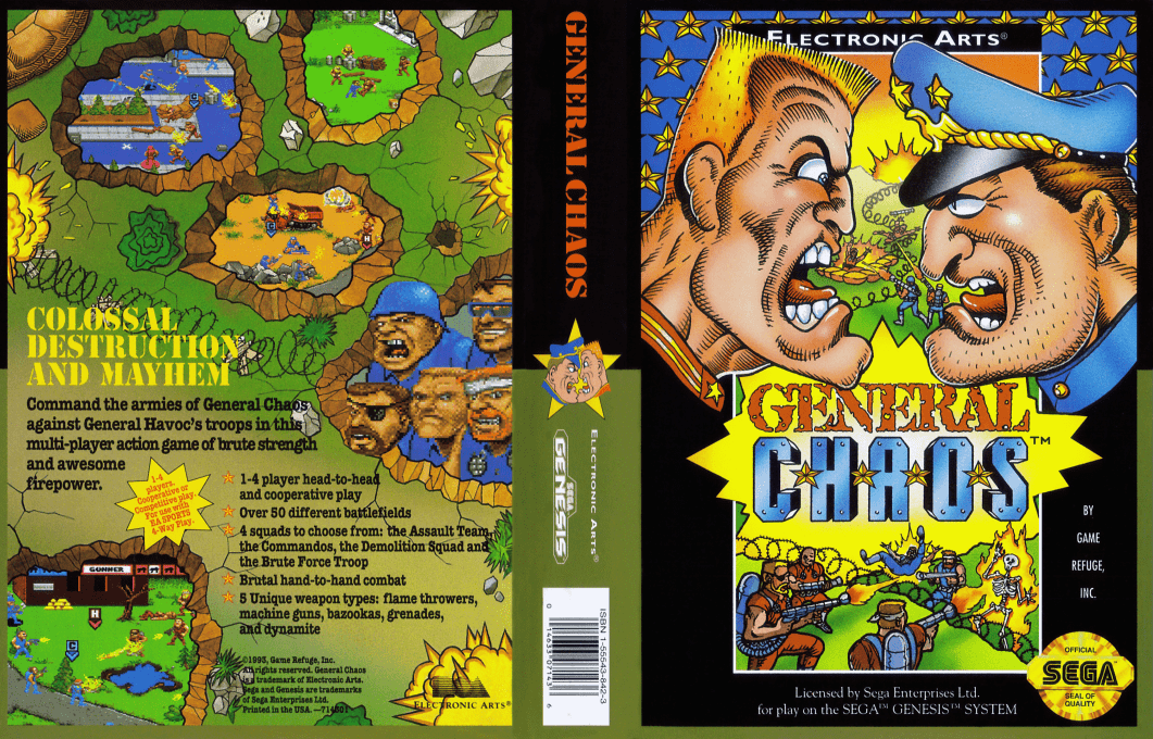 General Chaos [US,EU] segaMD 1994 Box Art