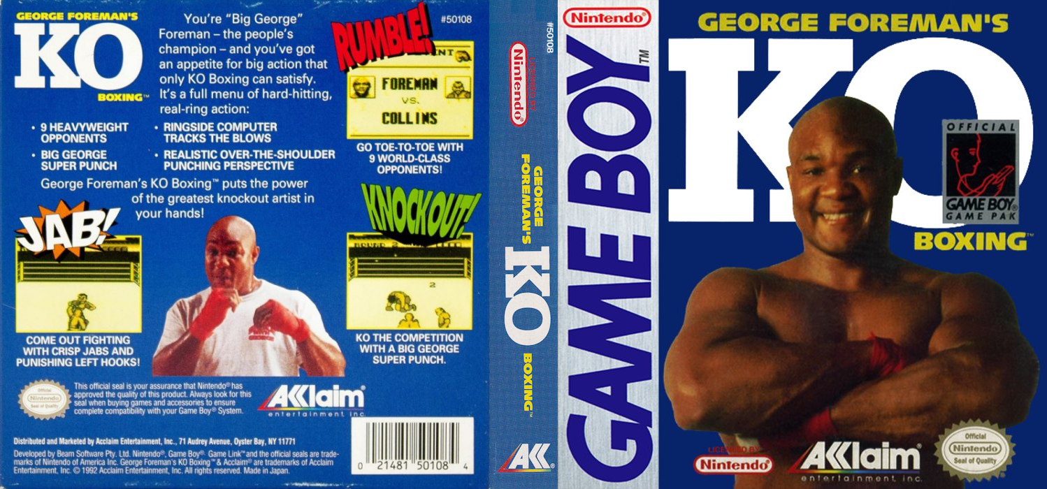 George Foreman’s KO Boxing [US,EU] gb 1992 Box Art