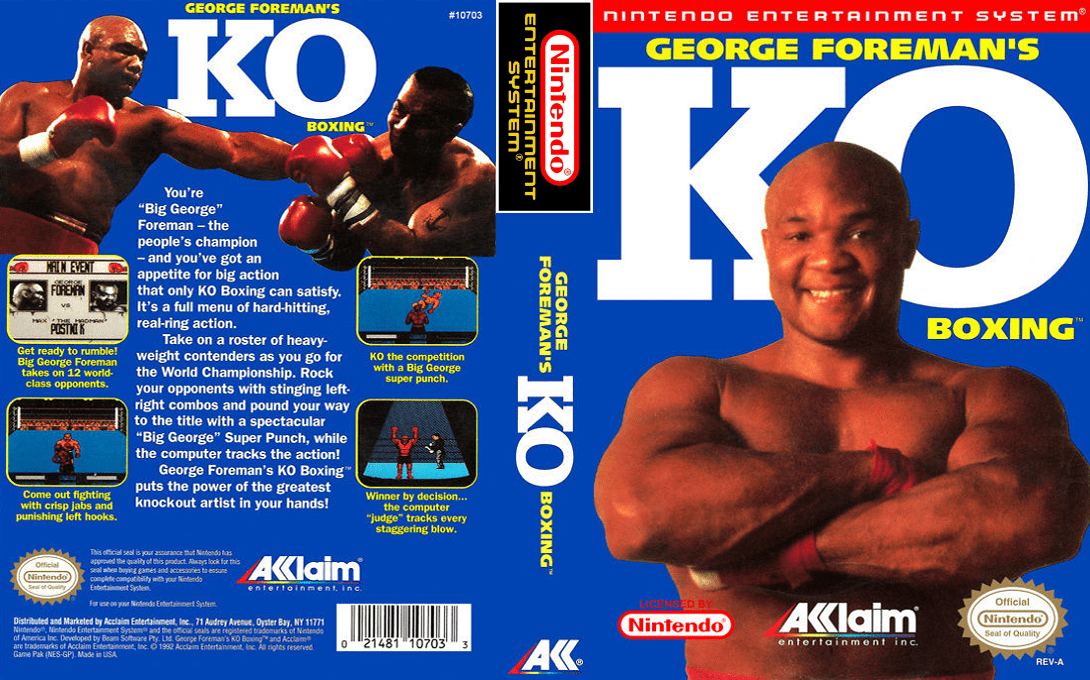 George Foreman’s KO Boxing [US] nes 1992 Box Art