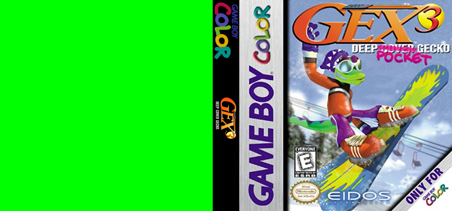 Gex 3 : Deep Pocket Gecko [US] gbc 1999 Box Art