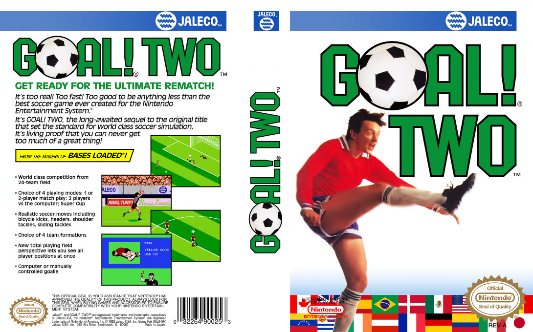 Goal! Two [US] nes 1992 Box Art