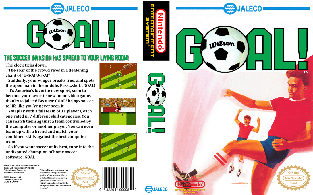 Goal! [US] nes 1989 Box Art