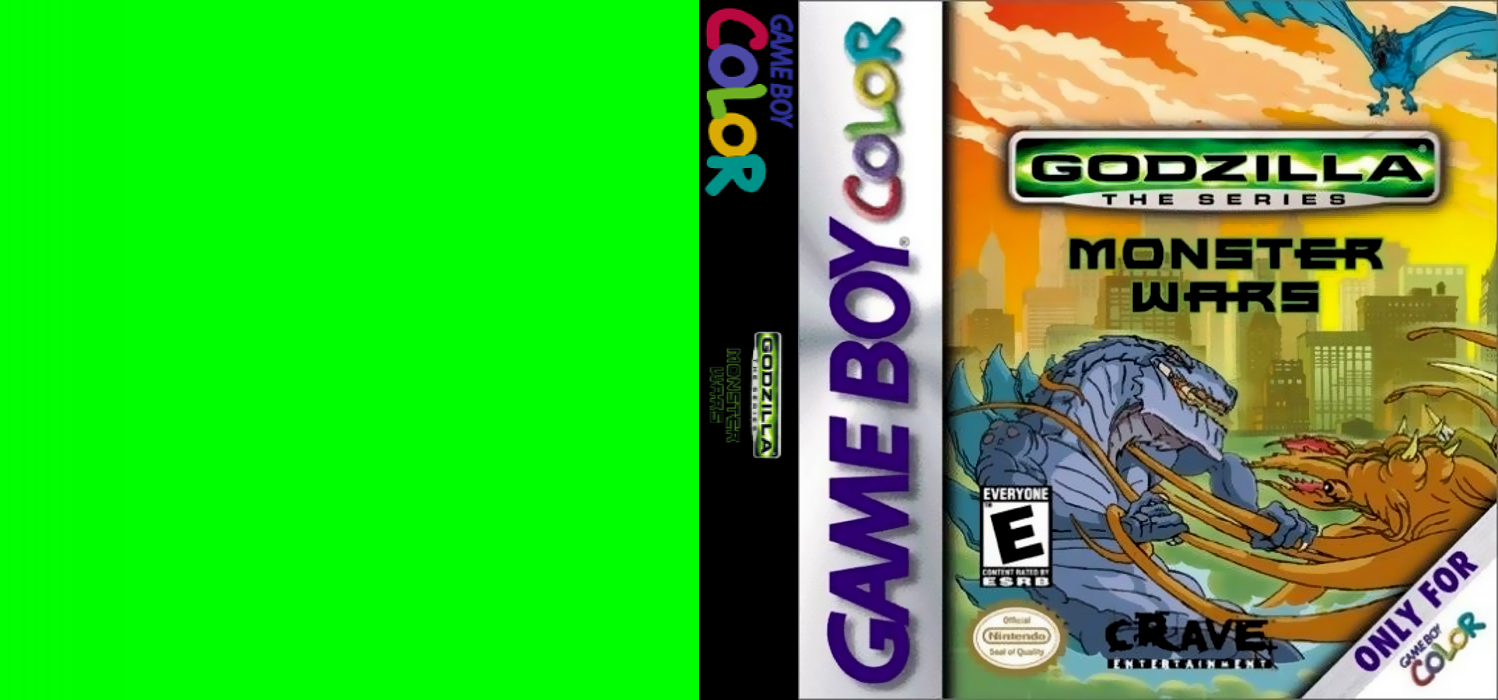 Godzilla : The Series, Monster Wars [US] gbc 2000 Box Art