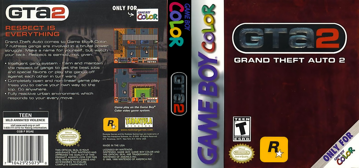 Grand Theft Auto 2 [US] gbc 2000 Box Art