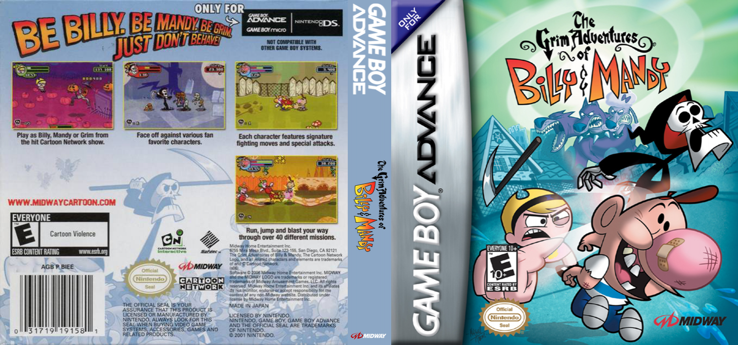 The Grim Adventures of Billy & Mandy [US] gba 2006 Box Art