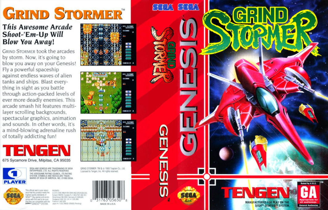 Grind Stormer [US] segaMD 1994 Box Art