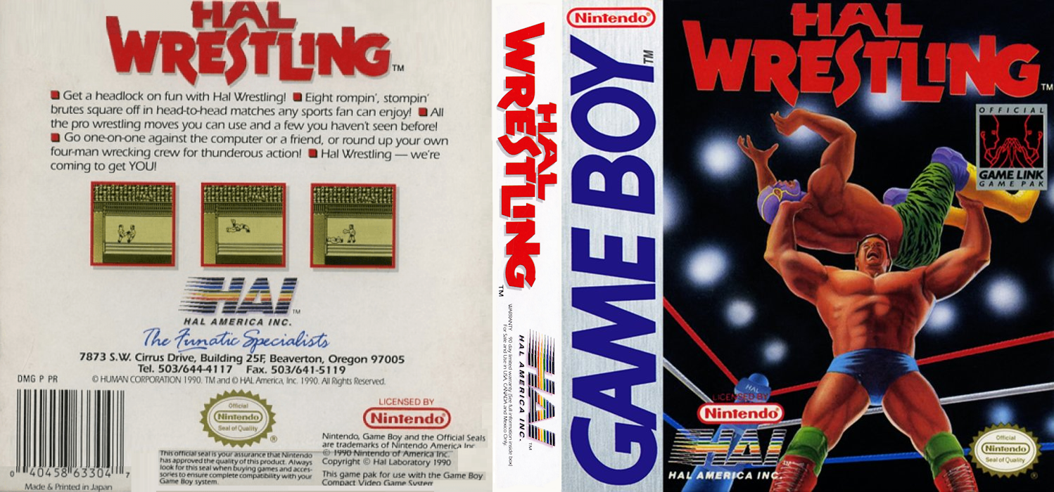 HAL Wrestling [US] gb 1990 Box Art