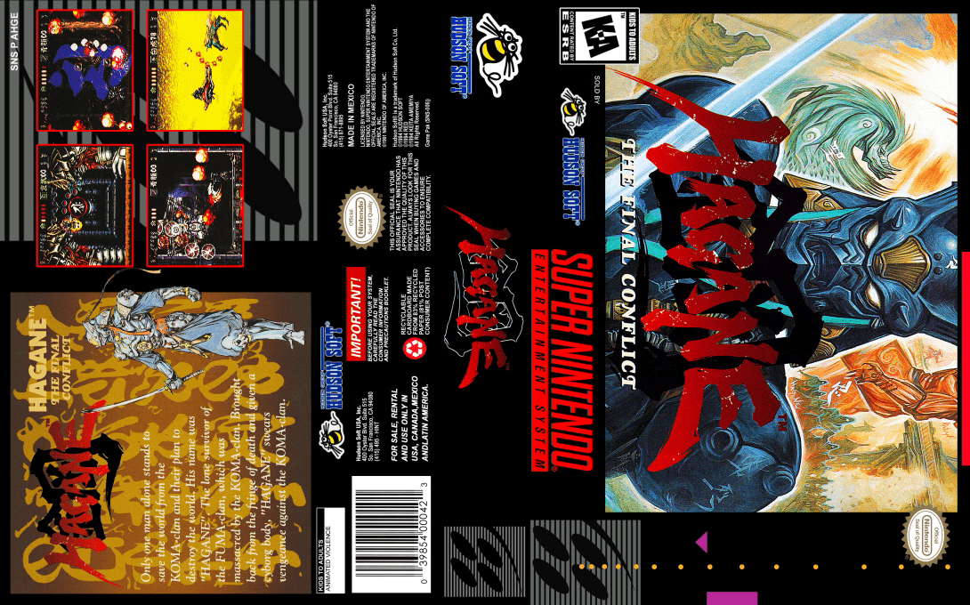 Hagane : The Final Conflict [US] snes 1995 Box Art