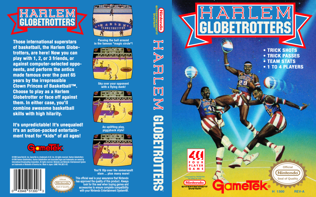 Harlem Globetrotters [US] nes 1991 Box Art