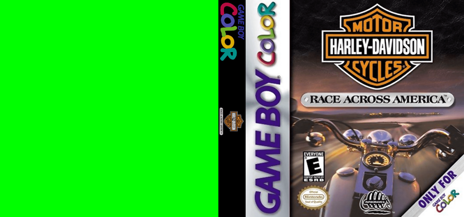 Harley-Davidson Motor Cycles : Race Across America [US] gbc 2000 Box Art