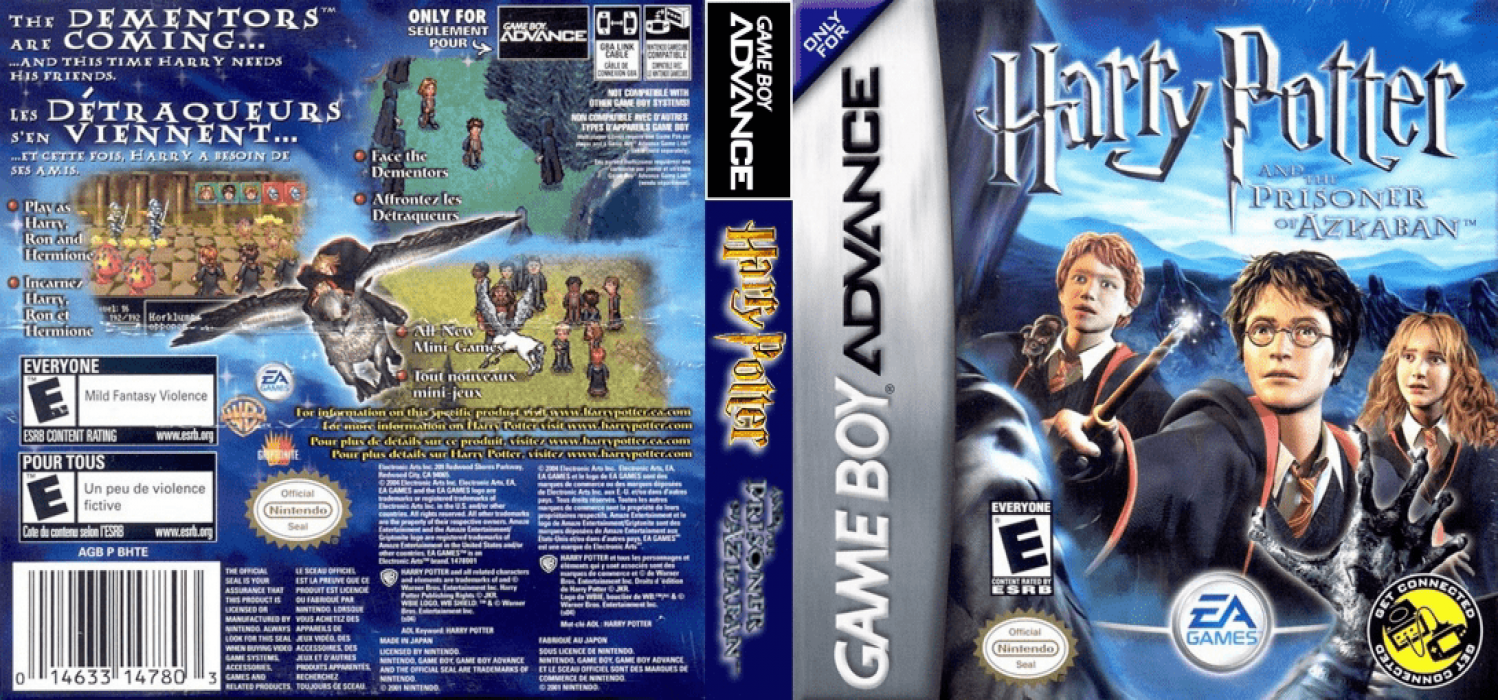 Harry Potter and the Prisoner of Azkaban [US,EU] gba 2004 Box Art