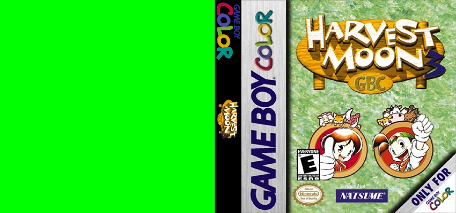 Harvest Moon 3 GBC [US] gbc 2001 Box Art