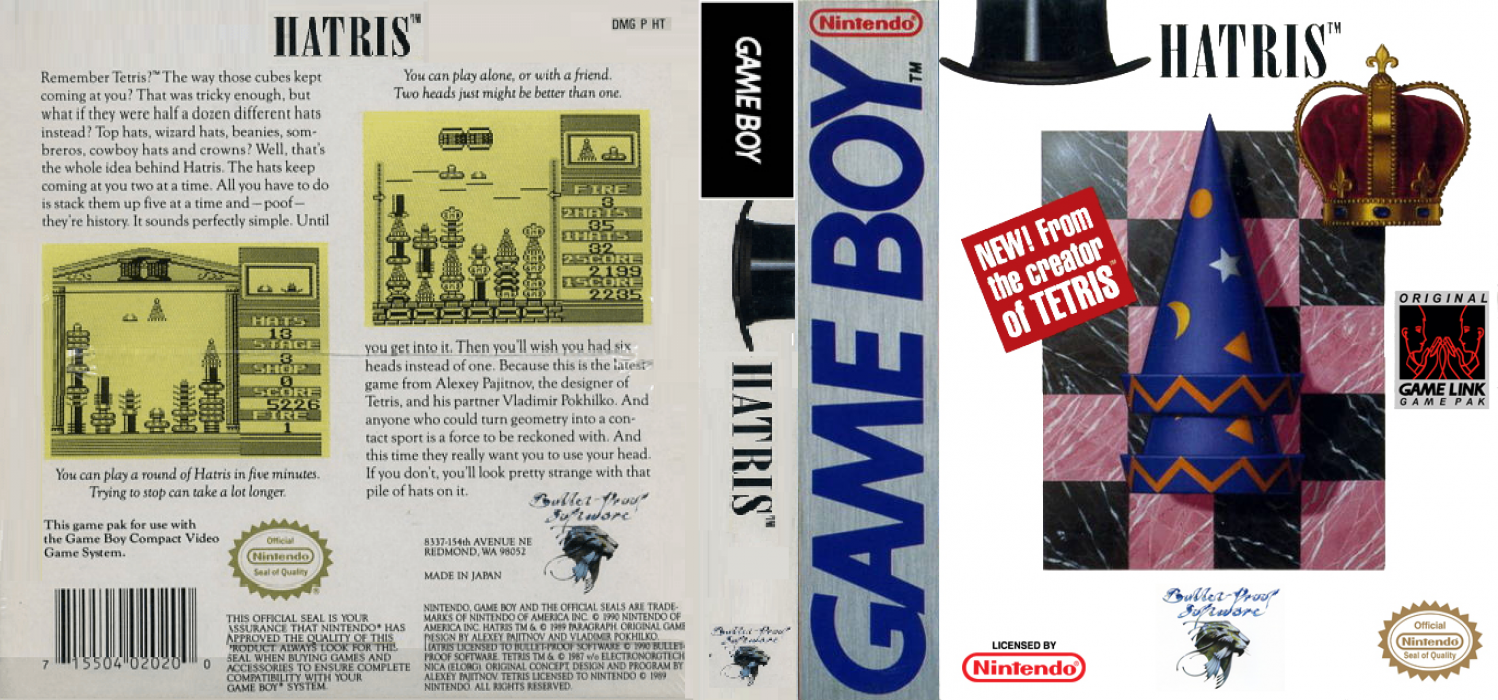 Hatris [US,JP] gb 1991 Box Art