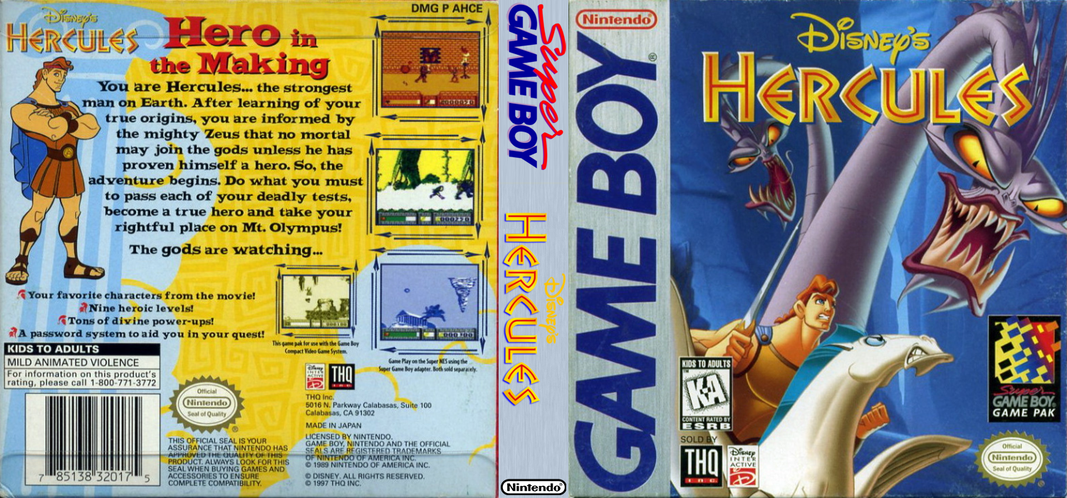 Hercules [US,EU] gb 1997 Box Art
