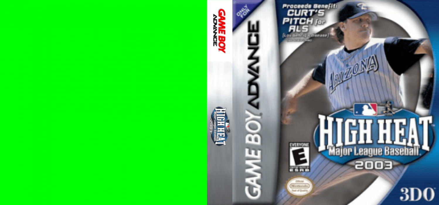 High Heat Major League Baseball 2003 [US] gba 2002 Box Art