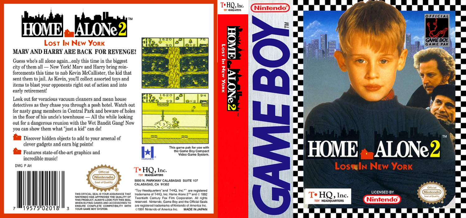 Home Alone 2 : Lost in New York [US,EU] gb 1992 Box Art