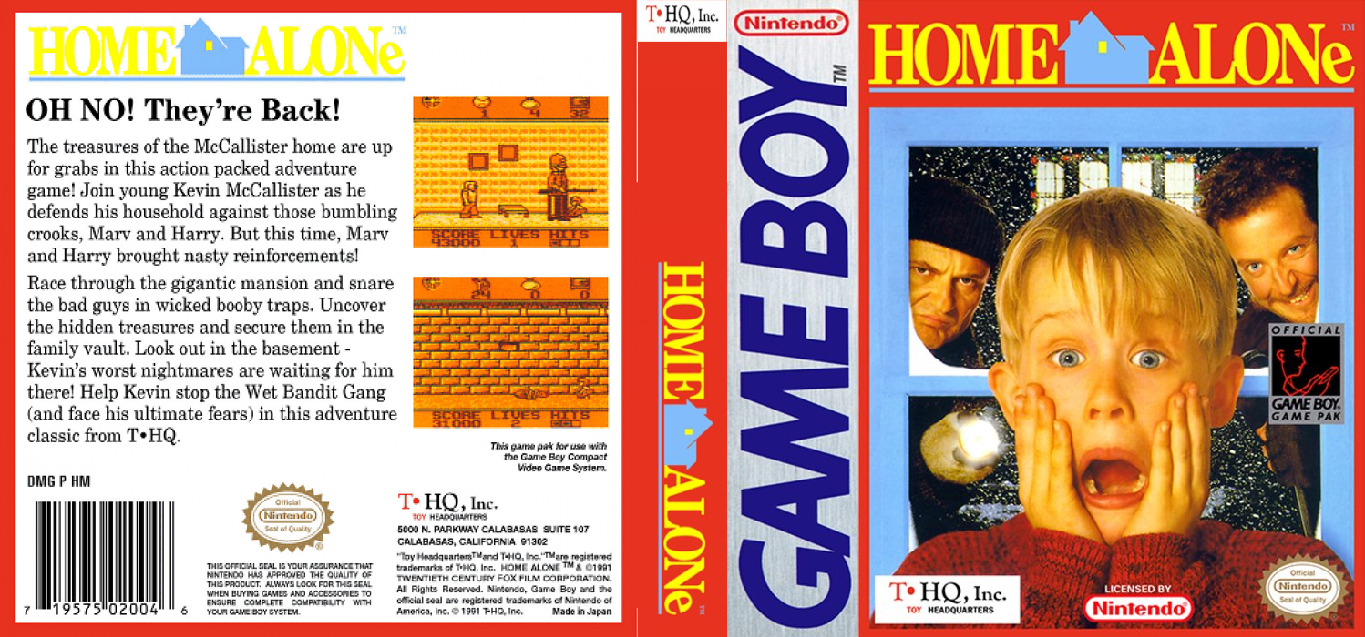Home Alone [US,EU] gb 1991 Box Art