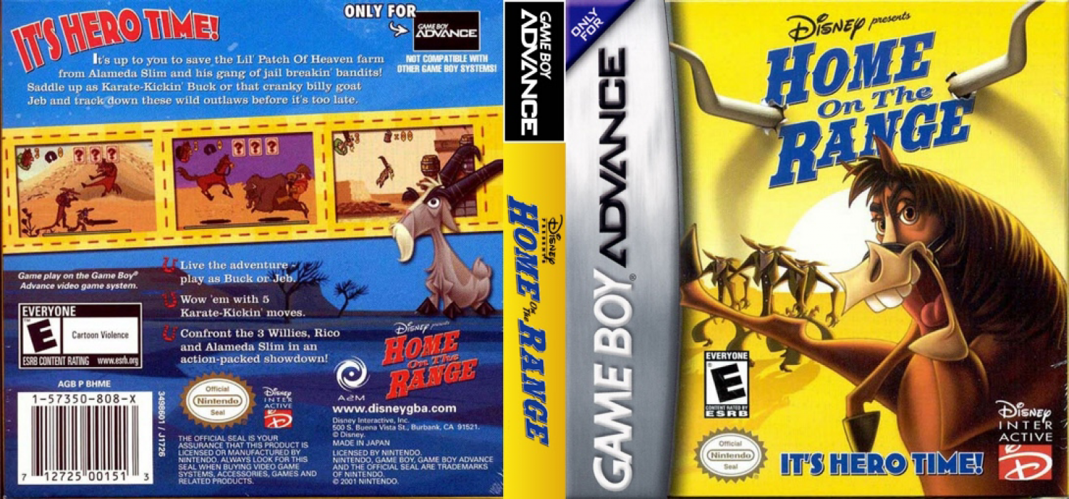 Home on the Range [US] gba 2004 Box Art