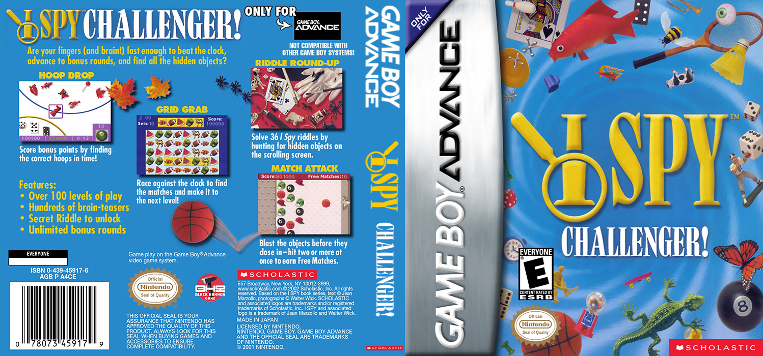 I Spy Challenger! [US] gba 2002 Box Art