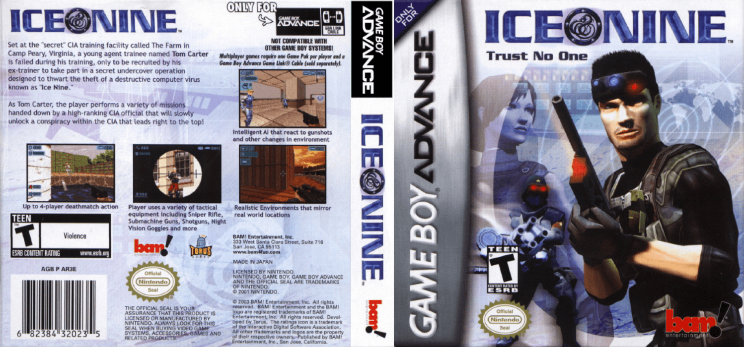 Ice Nine [US,EU] gba 2005 Box Art