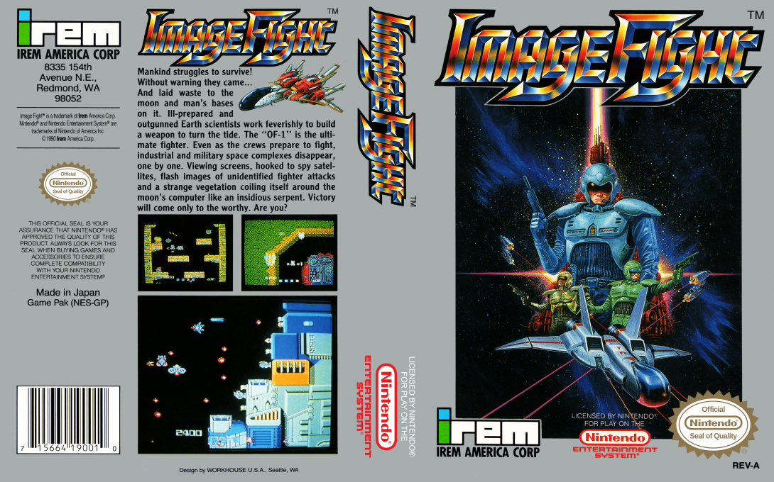 Image Fight [US] nes 1990 Box Art