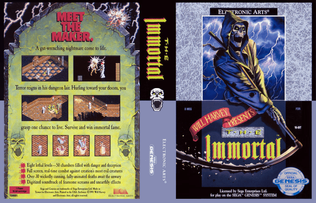 The Immortal [US,EU] segaMD 1991 Box Art