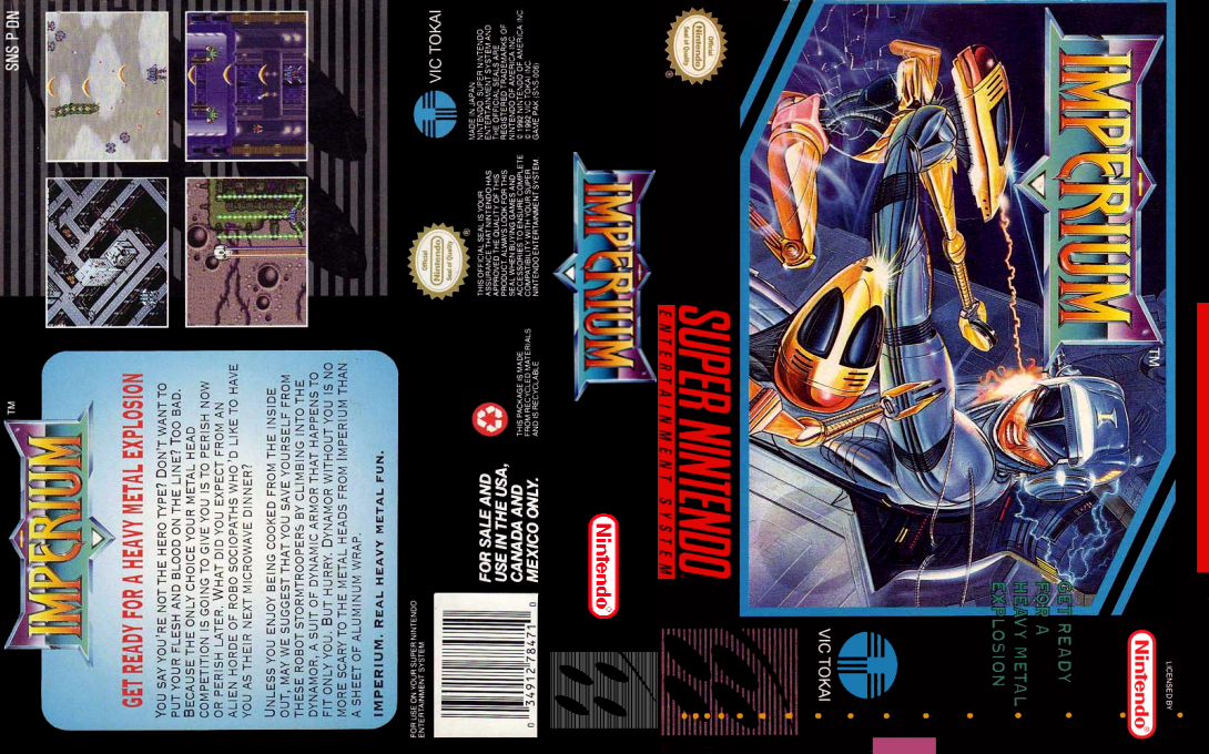 Imperium [US] snes 1992 Box Art