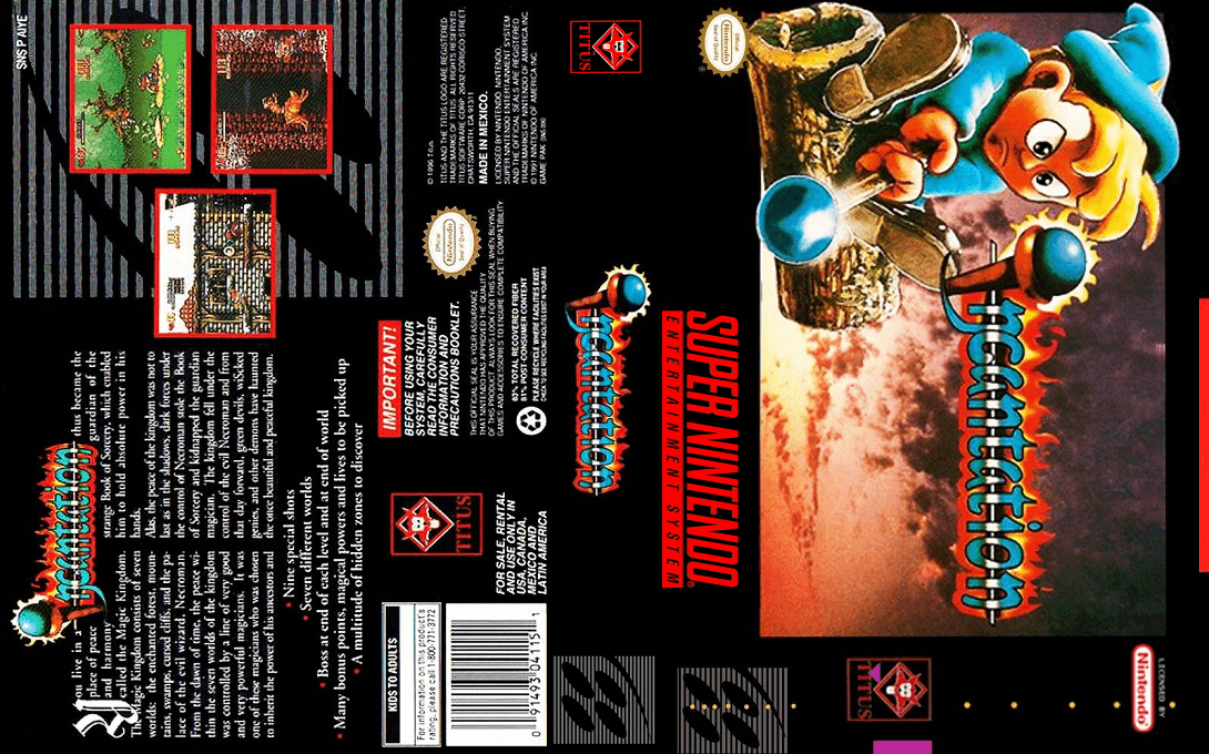 Incantation [US] snes 1996 Box Art