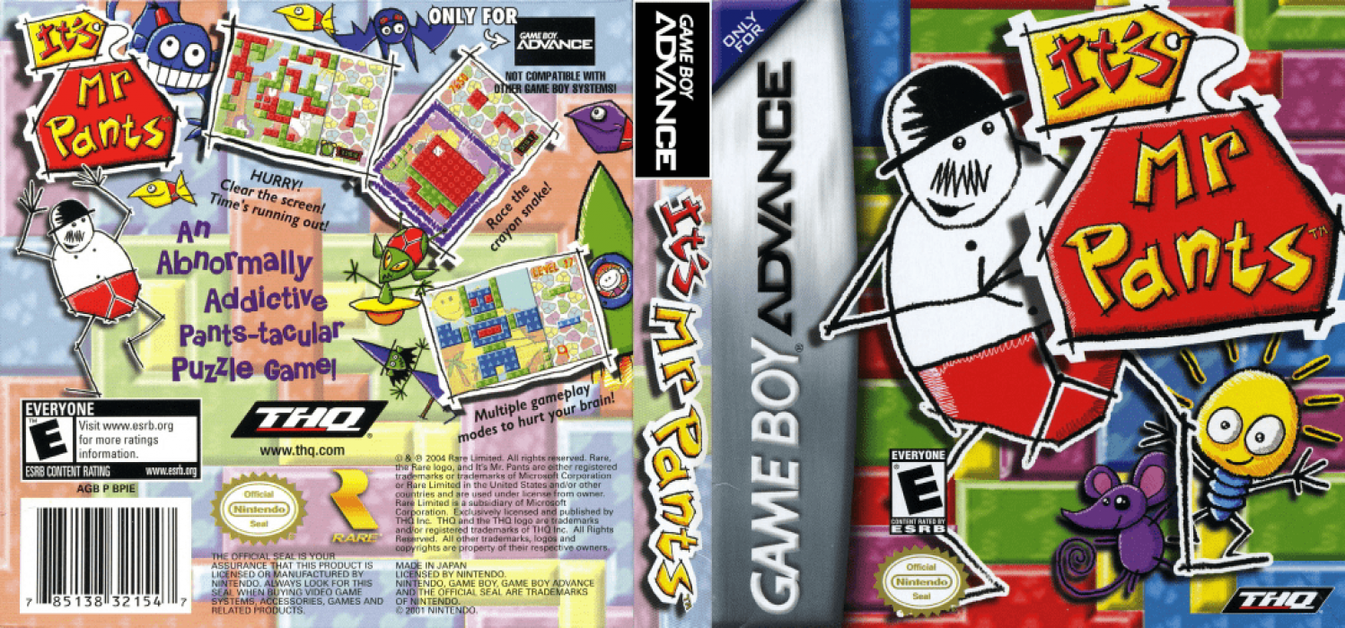 It’s Mr. Pants [US,EU] gba 2005 Box Art