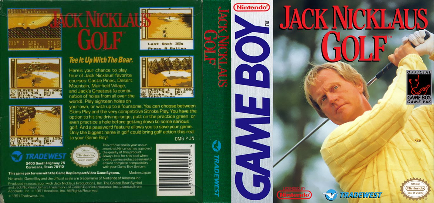 Jack Nicklaus Golf [US,EU] gb 1992 Box Art