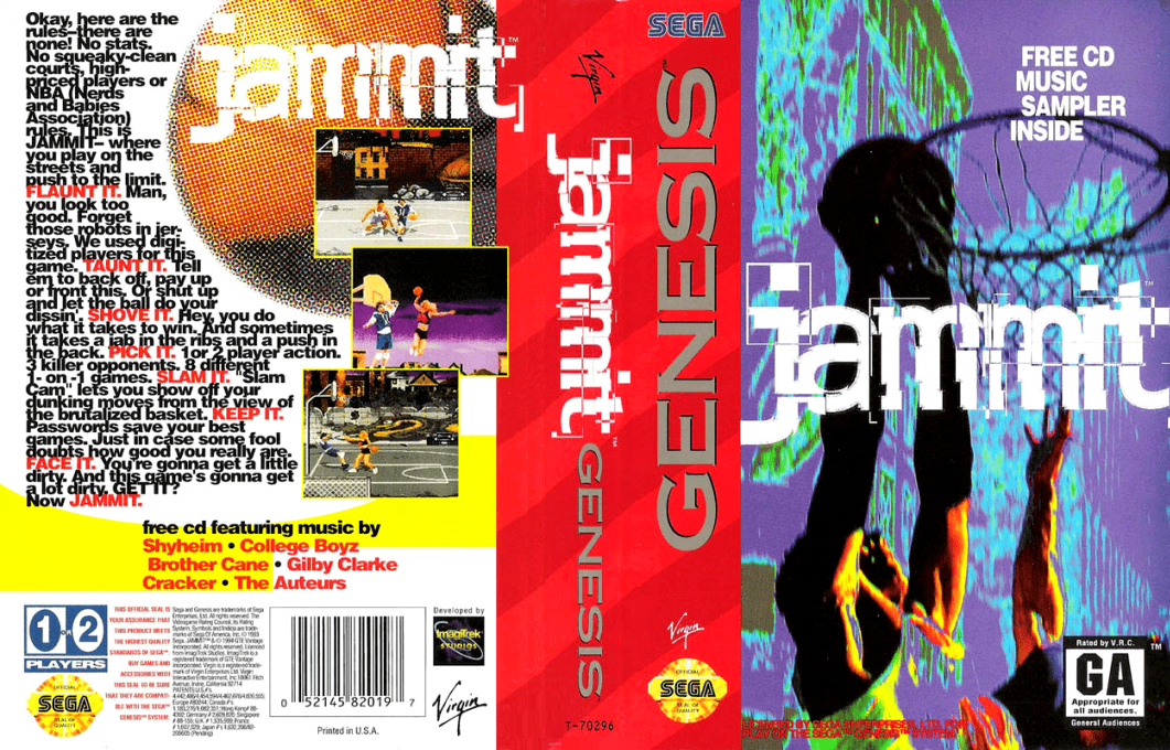 Jammit [US] segaMD 1994 Box Art