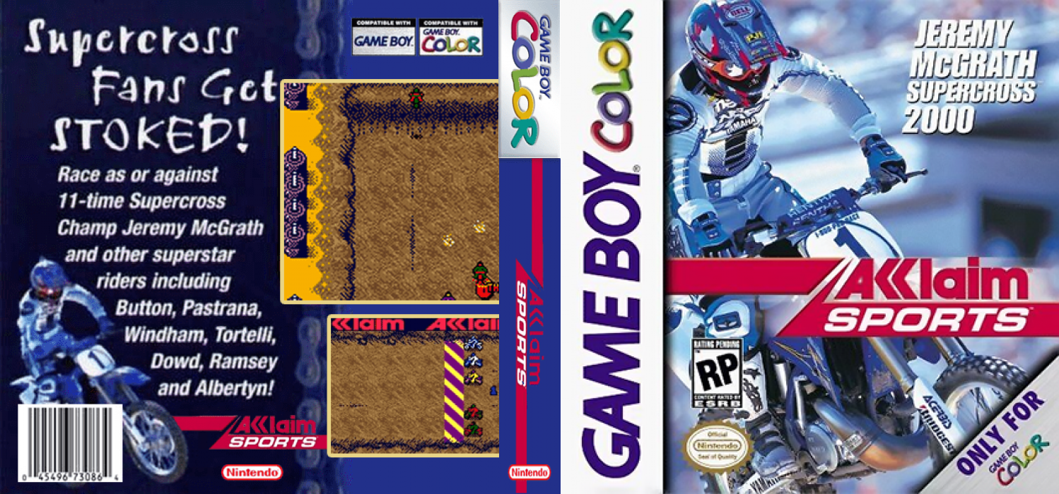 Jeremy McGrath Supercross 2000 [US,EU] gbc 2000 Box Art