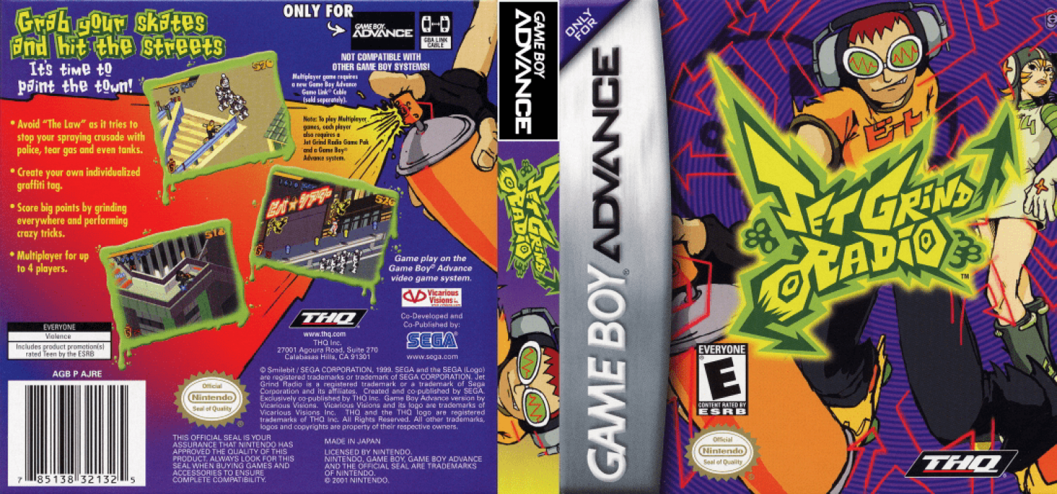 Jet Grind Radio [US] gba 2003 Box Art