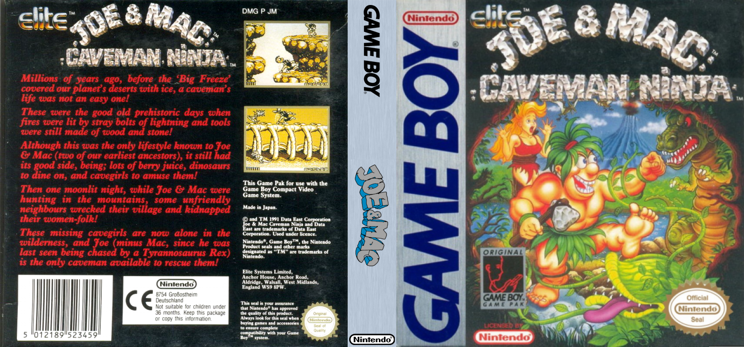 Joe & Mac : Caveman Ninja [US] gb 1993 Box Art