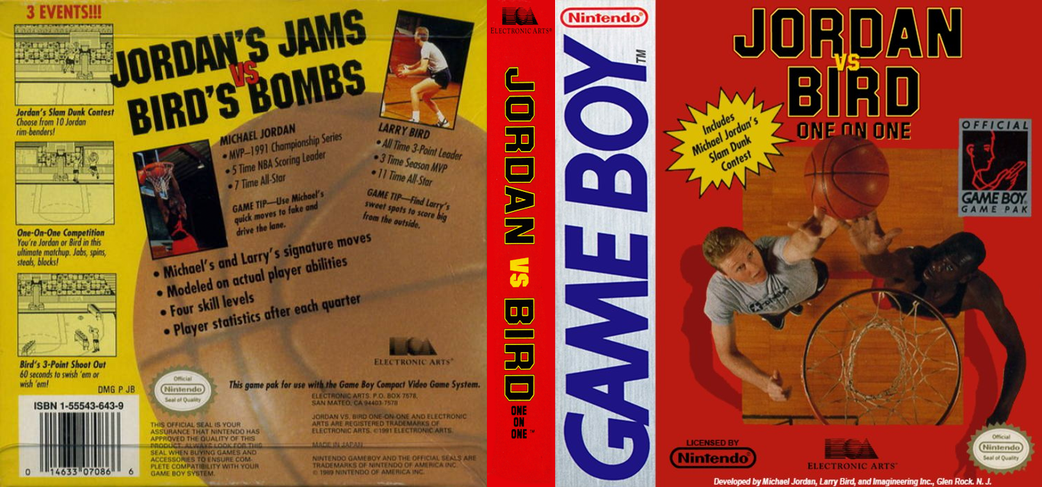 Jordan vs Bird : One on One [US,EU] gb 1992 Box Art